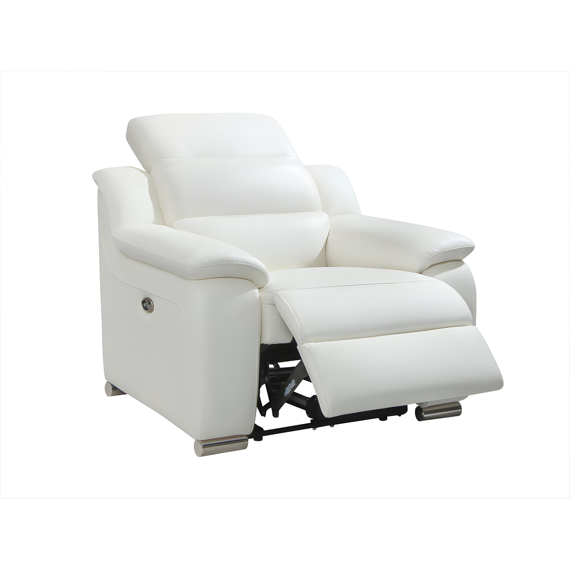 Bergere relax de piel ARENA - Blanco marfil 1