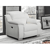 Bergere relax de piel ARENA - Blanco marfil