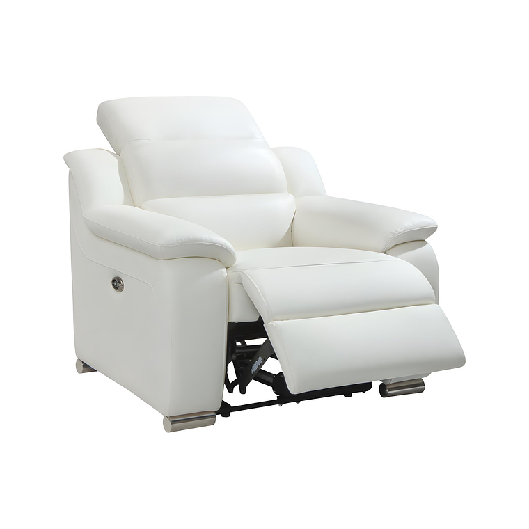 Bergere relax de piel ARENA - Blanco marfil 3