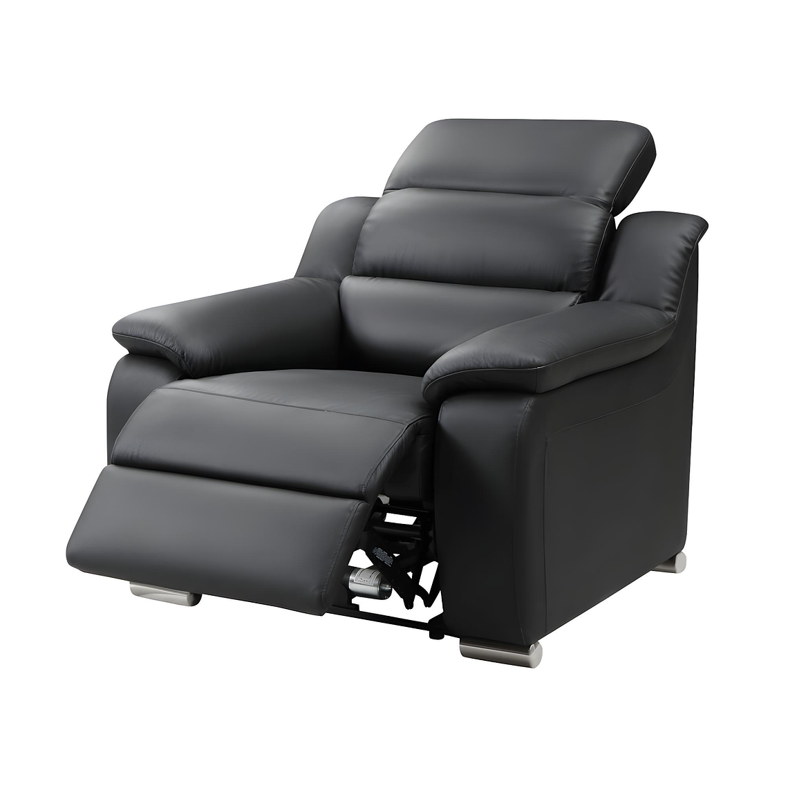 Bergere relax de piel ARENA - Negro 4