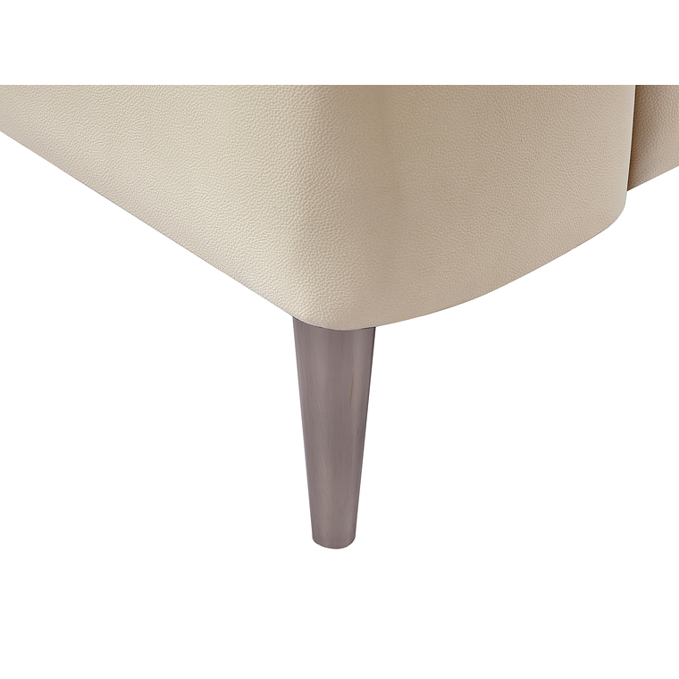 Bergere relax eléctrico de cuero beige MAROTI 5