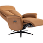 Bergere relax eléctrico de piel sintética color camel TUOPI - Miniatura 5