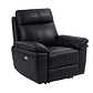 Bergere relax eléctrico de cuero negro MESOLA - Miniatura 4