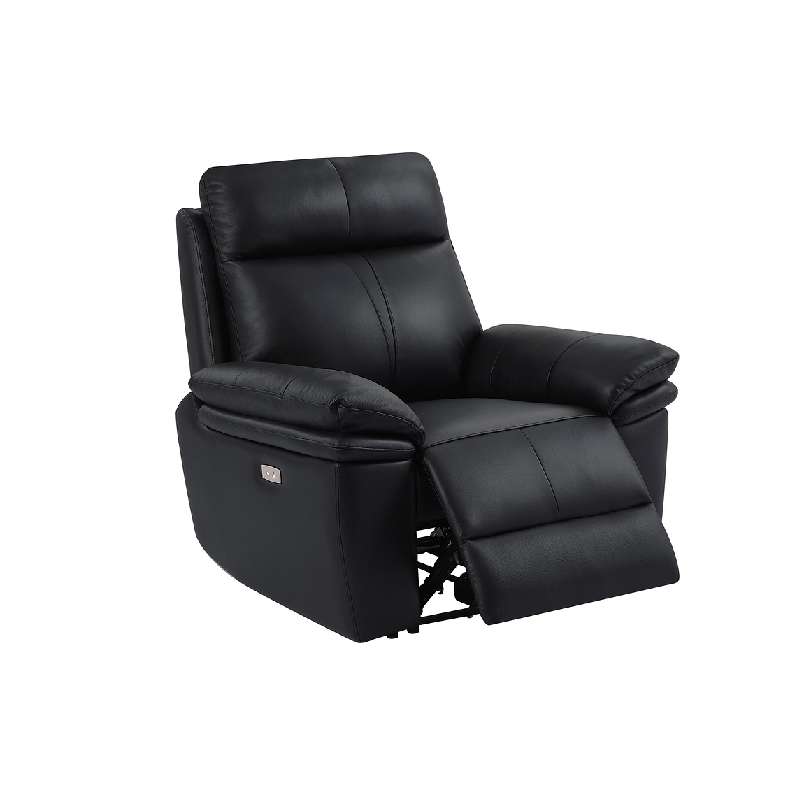 Bergere relax eléctrico de cuero negro MESOLA 5