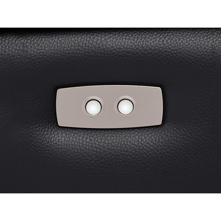 Bergere relax eléctrico de cuero negro MESOLA 8