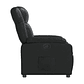 Bergere reclinable eléctrico de cuero sintético negro - Miniatura 7