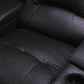 Sofá relax 3 plazas de piel AROMA - Negro 308 cm - Miniatura 7