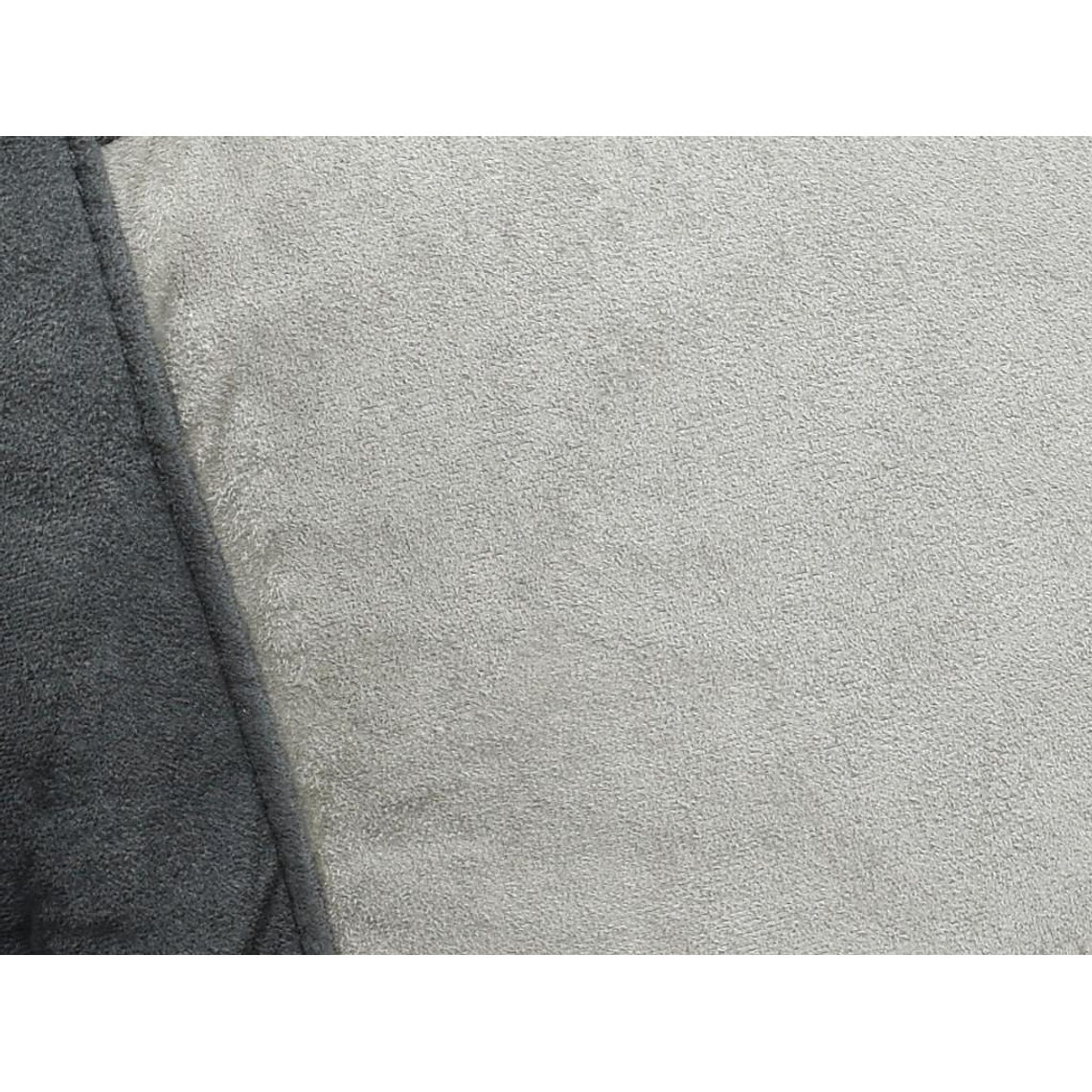 Sofá 3 plazas relax de microfibra TALCA - Antracita y gris claro 199 cm 8