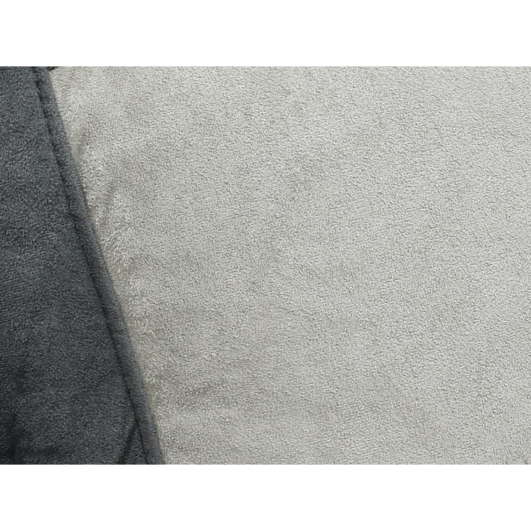 Sofá 3 plazas relax de microfibra TALCA - Antracita y gris claro 199 cm 8