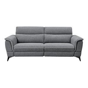 Sofá de 3 plazas relax eléctrico de tela gris MACARI 216 cm