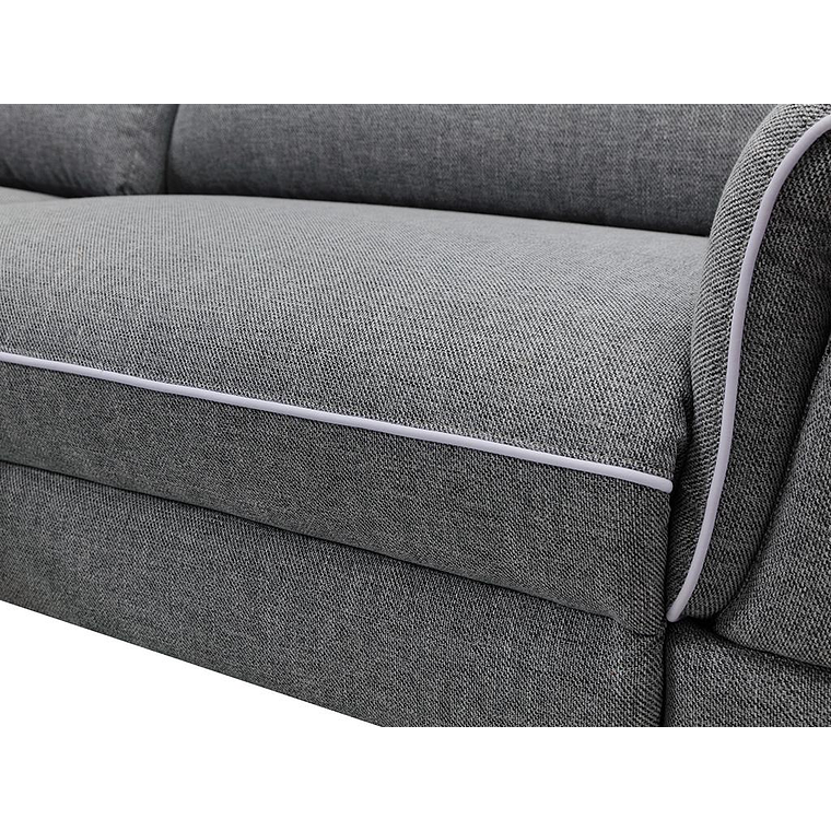 Sofá de 3 plazas relax eléctrico de tela gris MACARI 216 cm 8