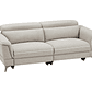 Sofá de 3 plazas relax eléctrico de tela beige MACARI 216 cm - Miniatura 3
