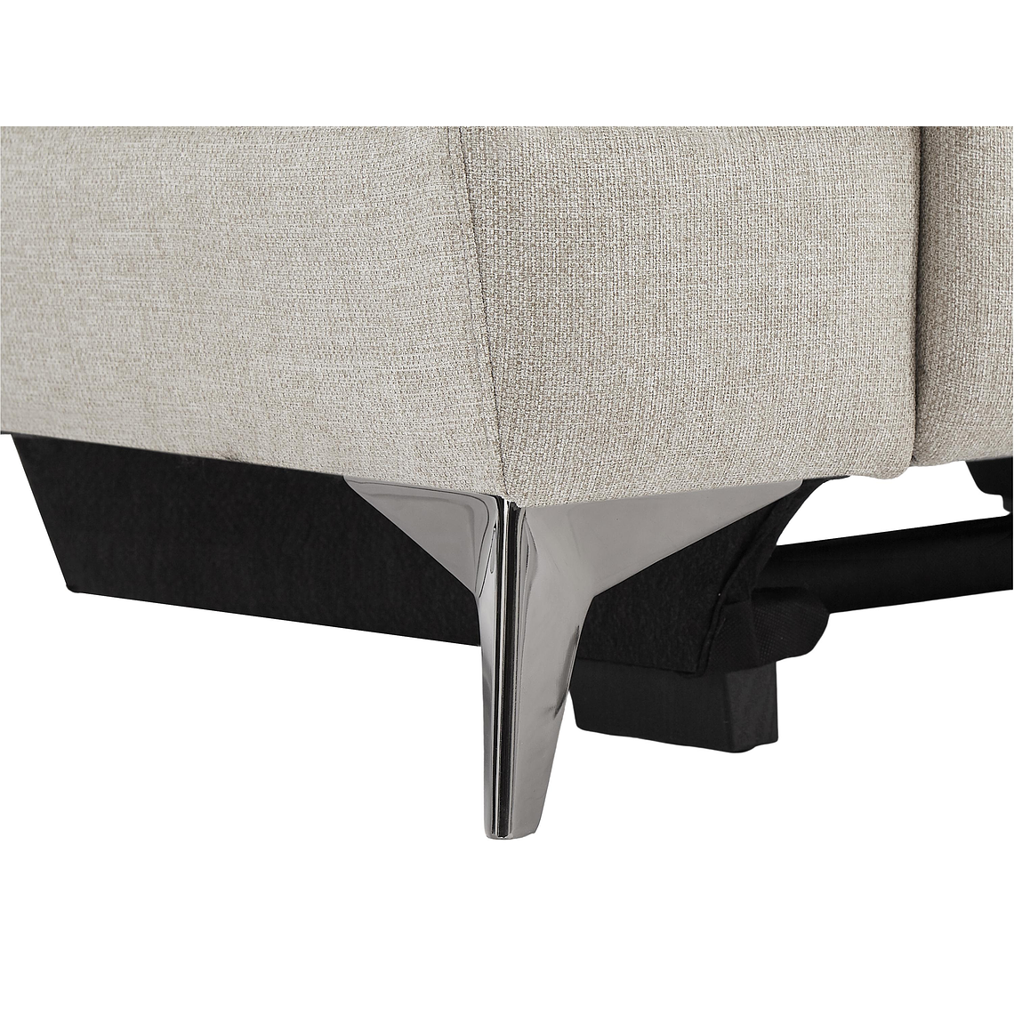 Sofá de 3 plazas relax eléctrico de tela beige MACARI 216 cm 7