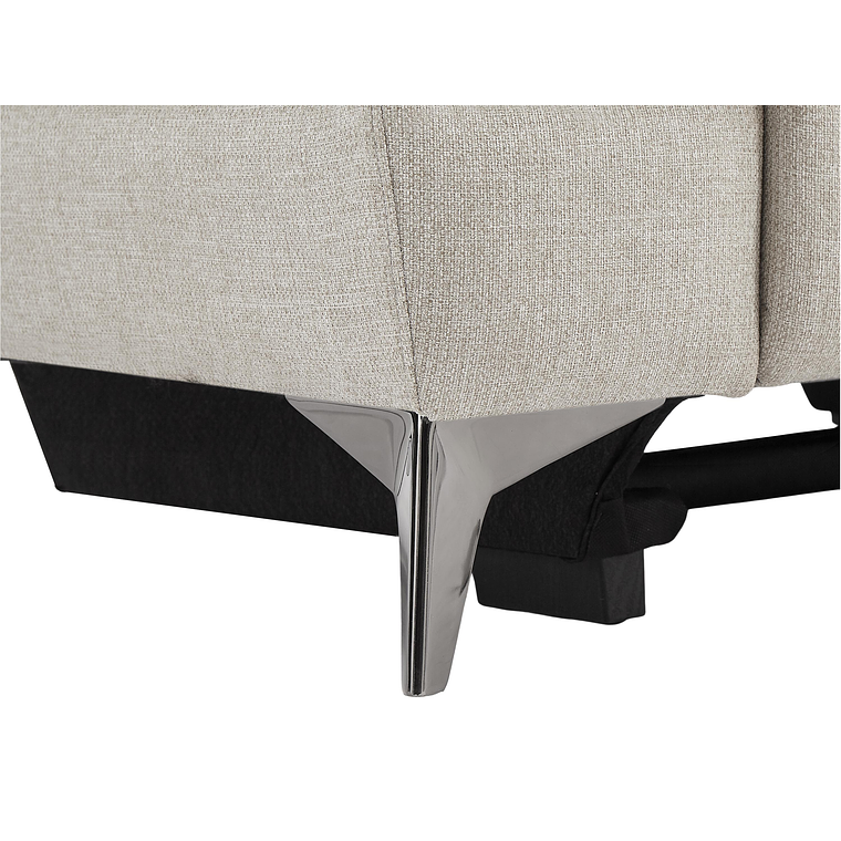 Sofá de 3 plazas relax eléctrico de tela beige MACARI 216 cm 7