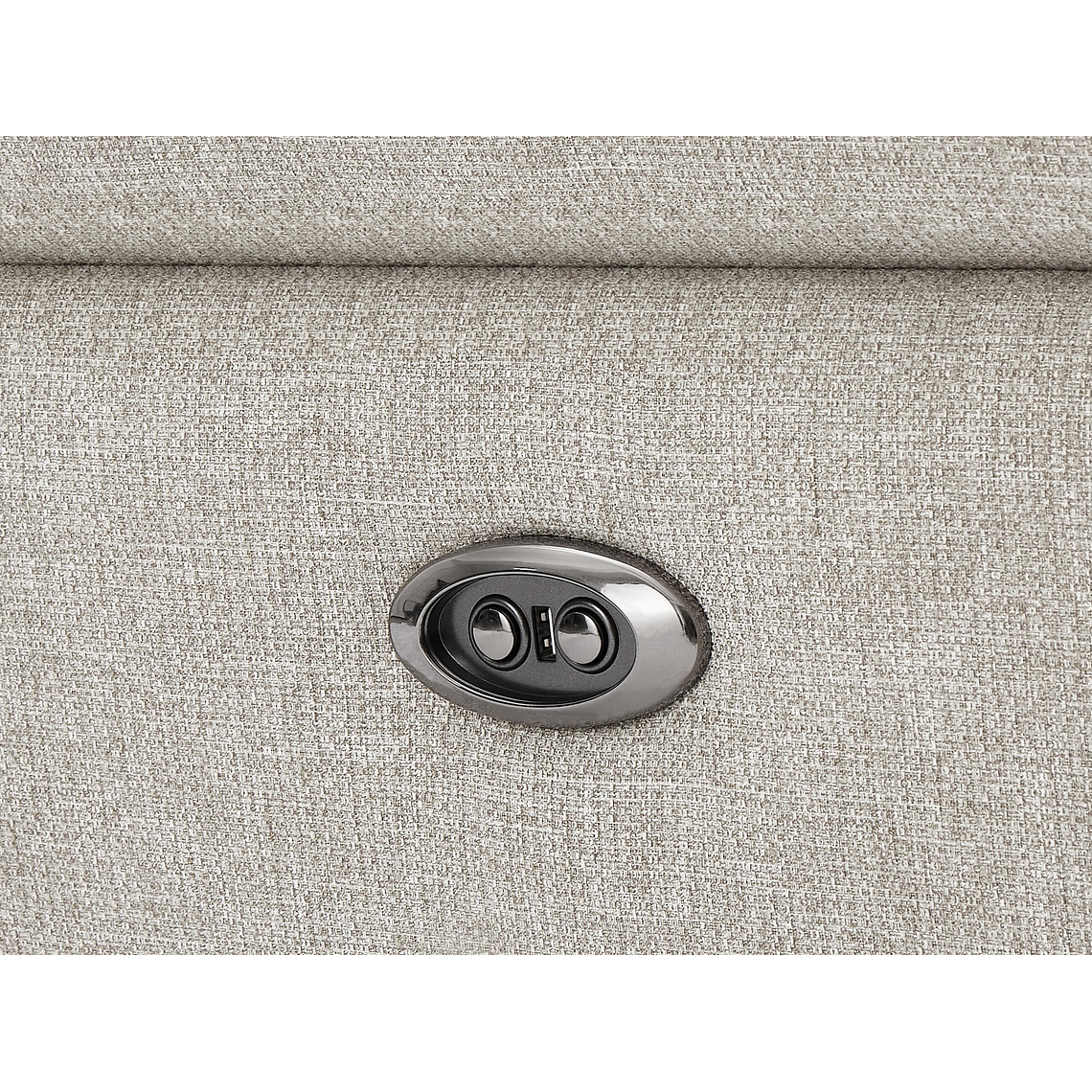 Sofá de 3 plazas relax eléctrico de tela beige MACARI 216 cm 9