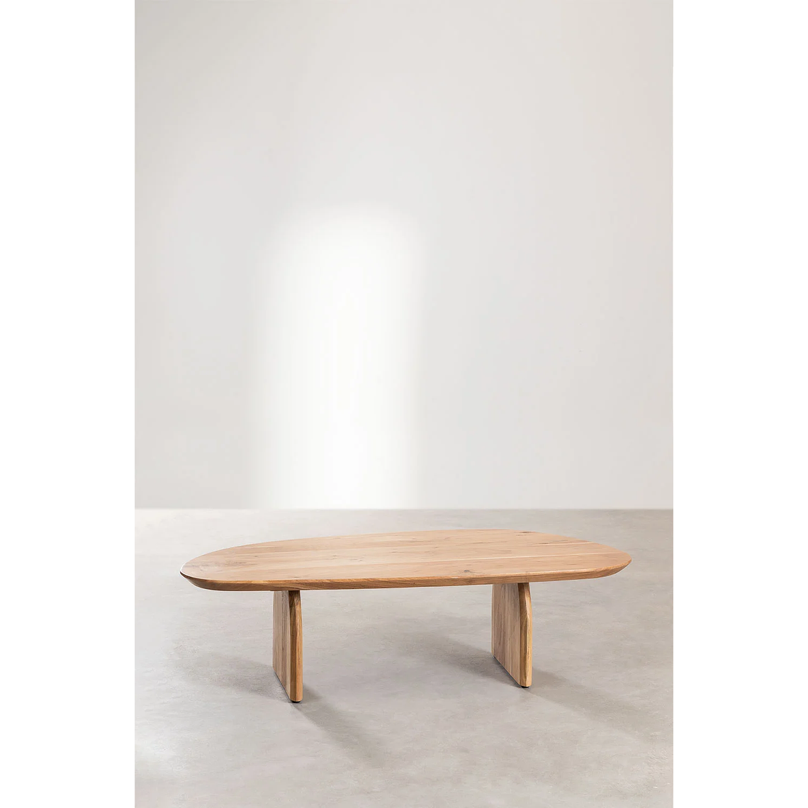 Mesa de centro en madera de acacia color madera natural (135x80 cm) Bedum 4