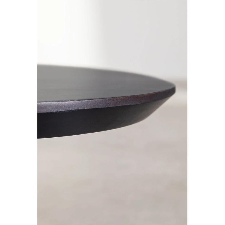 Mesa de centro en madera de acacia color negro (135x80 cm) Bedum 5