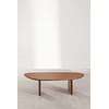 Mesa de centro en madera de acacia color marrón fresno (135x80 cm) Bedum