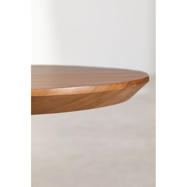 Mesa de centro en madera de acacia color marrón fresno (135x80 cm) Bedum 5