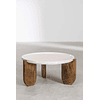 Mesa de Centro en Mármol y Madera de Mango Xantten 79 cm