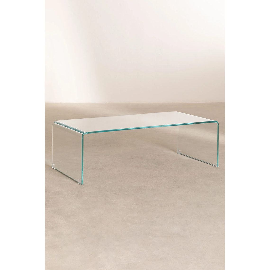 Mesa de centro en cristal transparente (110x55 cm) Crhis 2