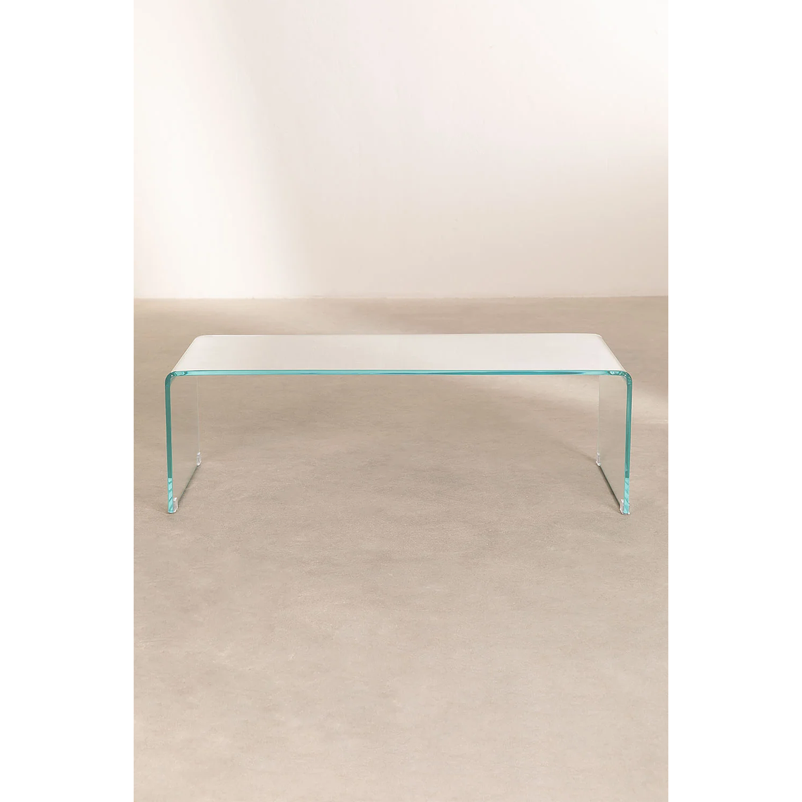 Mesa de centro en cristal transparente (110x55 cm) Crhis 3