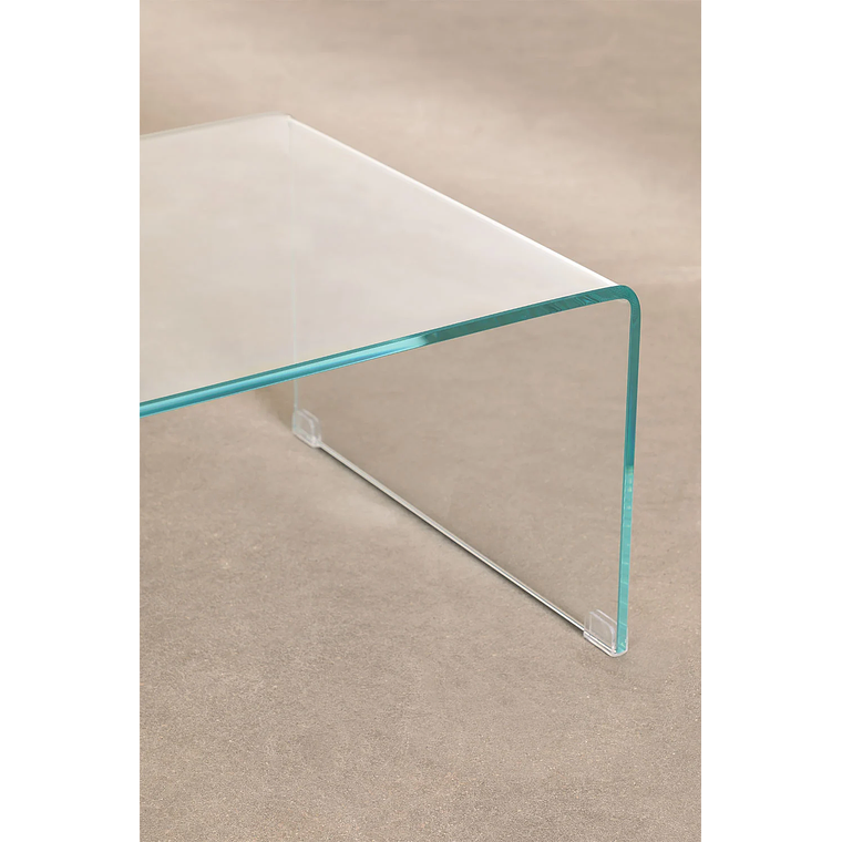 Mesa de centro en cristal transparente (110x55 cm) Crhis 5