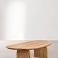 Mesa de centro en madera de acacia color madera natural (135x80 cm) Bedum - Miniatura 2