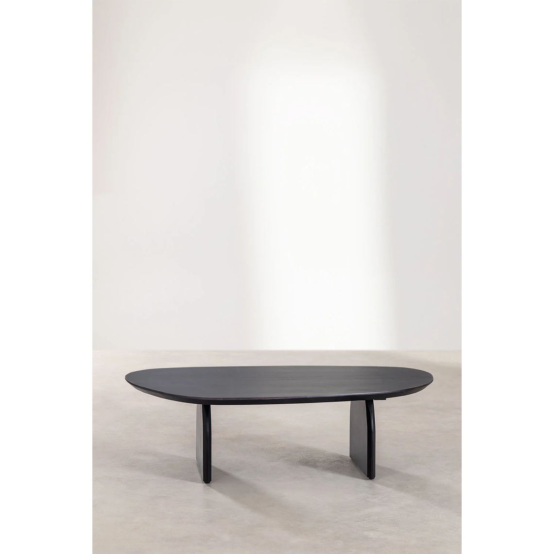 Mesa de centro en madera de acacia color negro (135x80 cm) Bedum 3