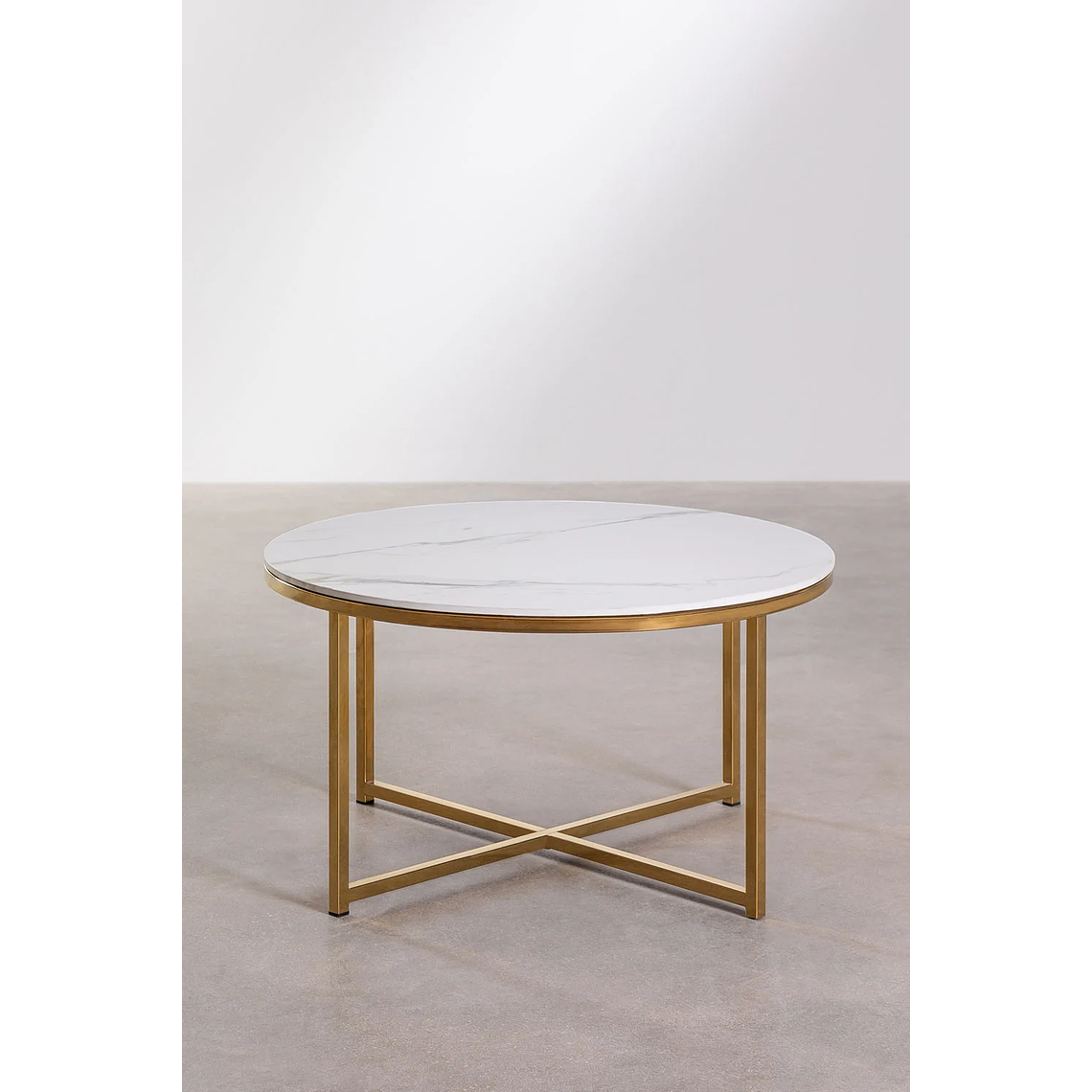 Mesa de Centro en Acero Azuara dorado 80 cm 3