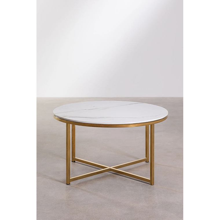 Mesa de Centro en Acero Azuara dorado 80 cm 3