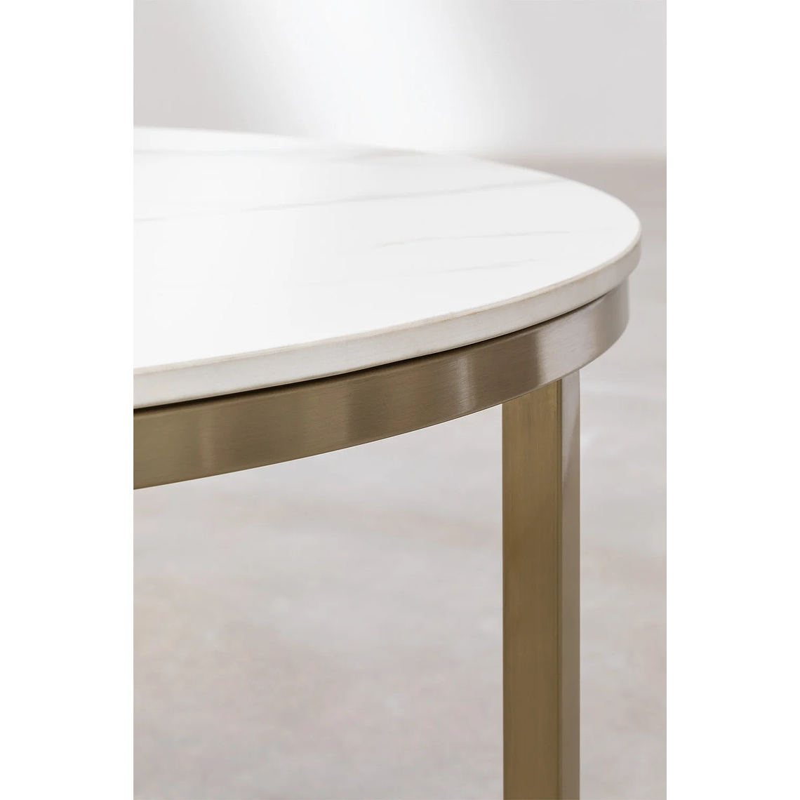 Mesa de Centro en Acero Azuara dorado mate 80 cm 4