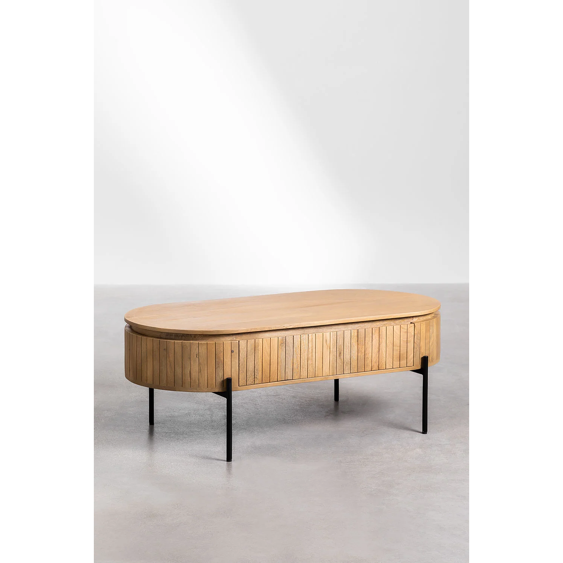 Mesa de Centro en Madera de Mango Analis color madera natural 130 cm 2