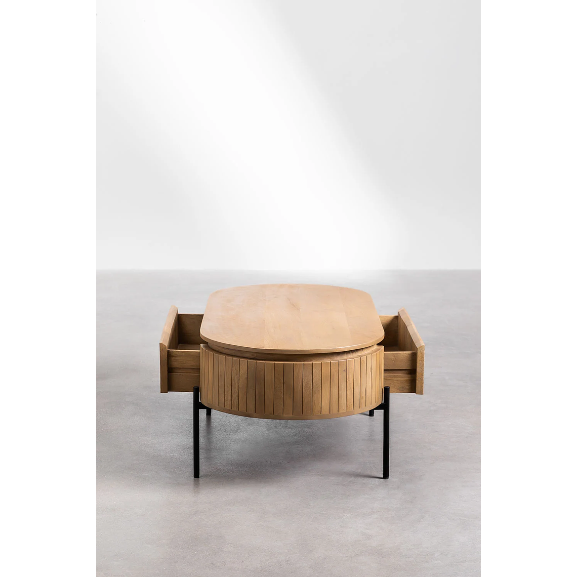 Mesa de Centro en Madera de Mango Analis color madera natural 130 cm 4