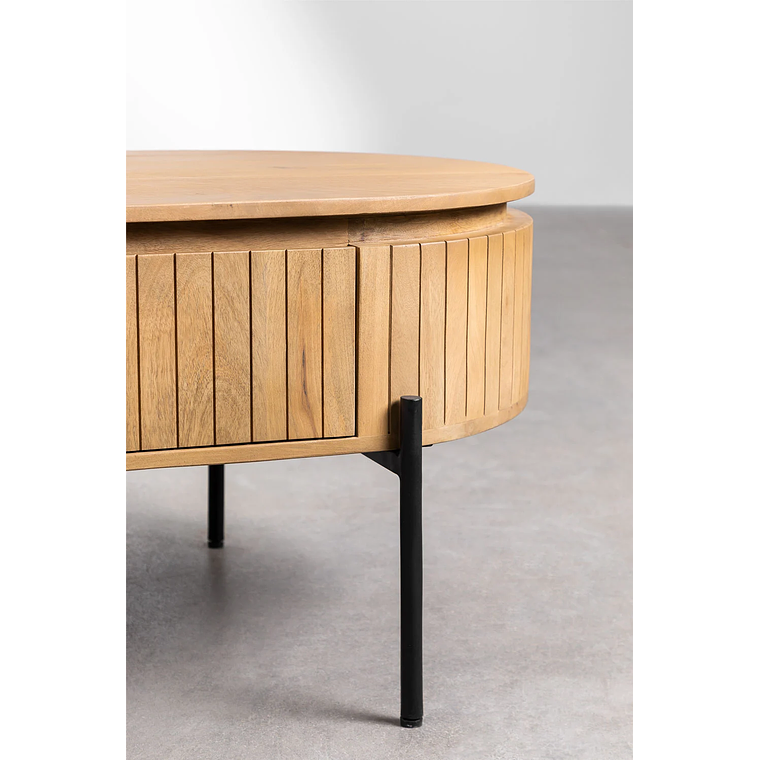 Mesa de Centro en Madera de Mango Analis color madera natural 130 cm 5