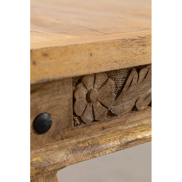 Mesa de Centro en Madera de Mango Taraz 100 cm 4