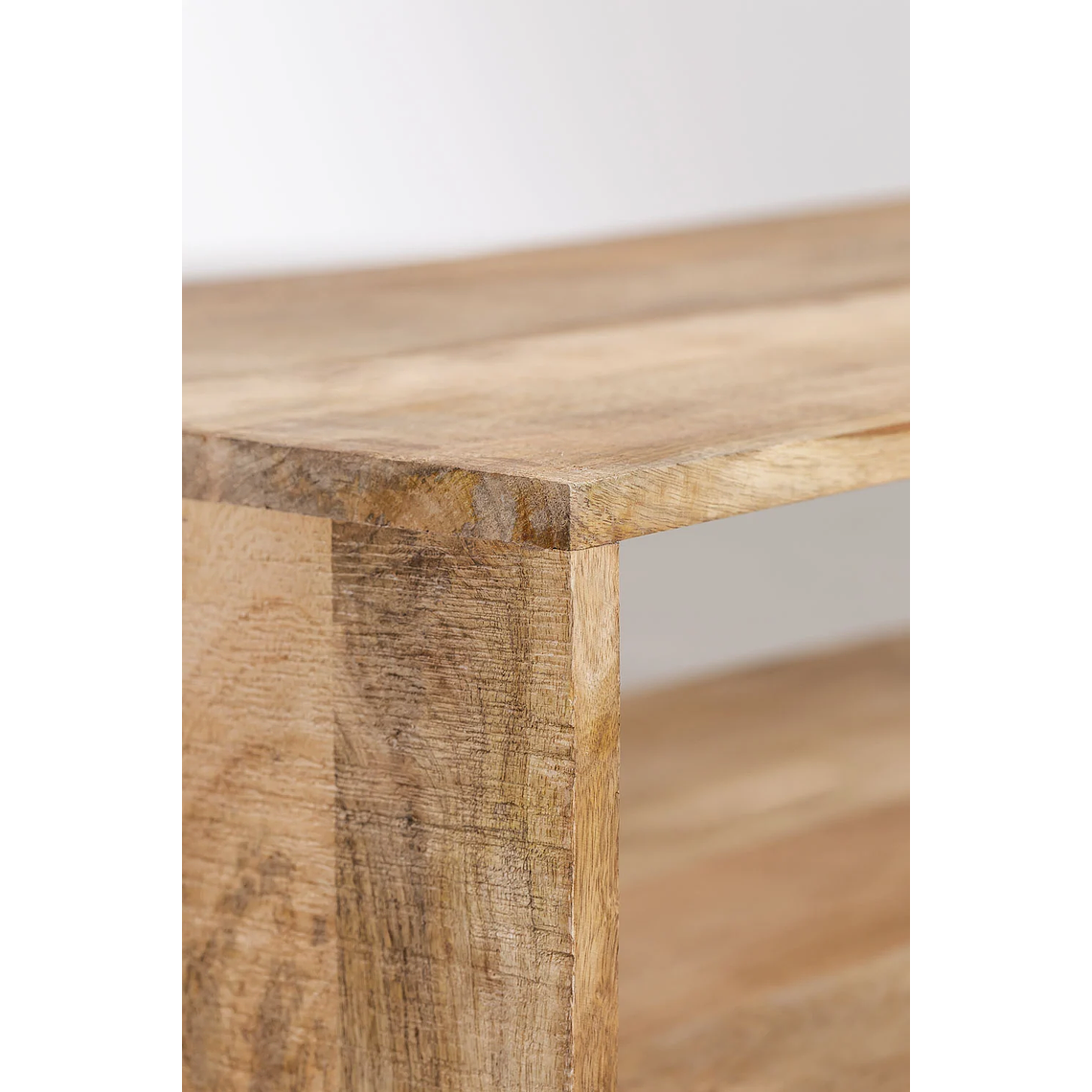 Mesa de Centro en Madera de Mango con Ruedas Olson 85 cm 3