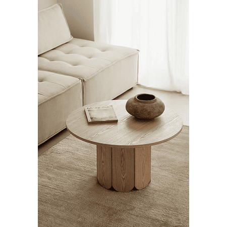 Mesa de centro redonda en madera (Ø80 cm) Vinesey 80 cm