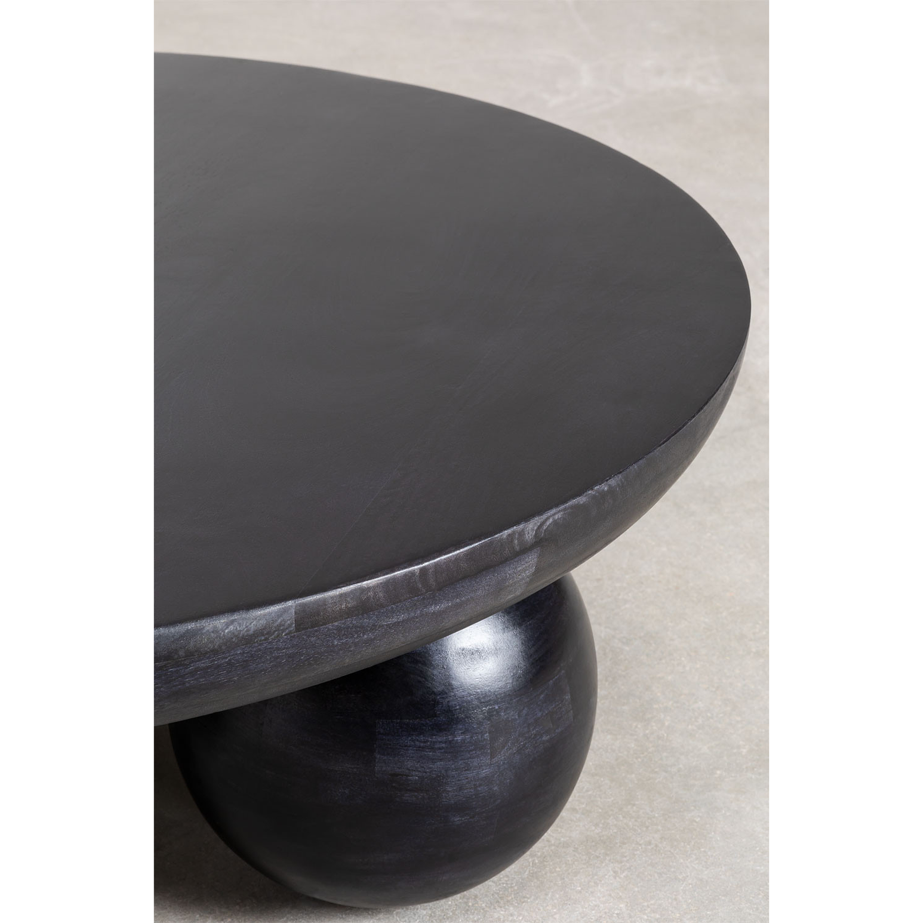 Mesa de Centro en Madera de Mango Cotia color negro 90 cm