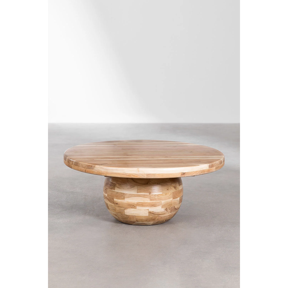 Mesa de Centro en Madera de Acacia (Ø90 cm) Dalen 2