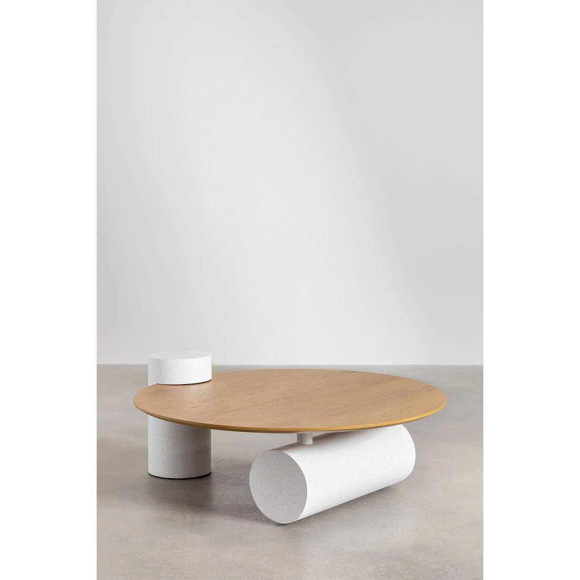 Mesa de centro redonda en madera (Ø100 cm) Serenada 2