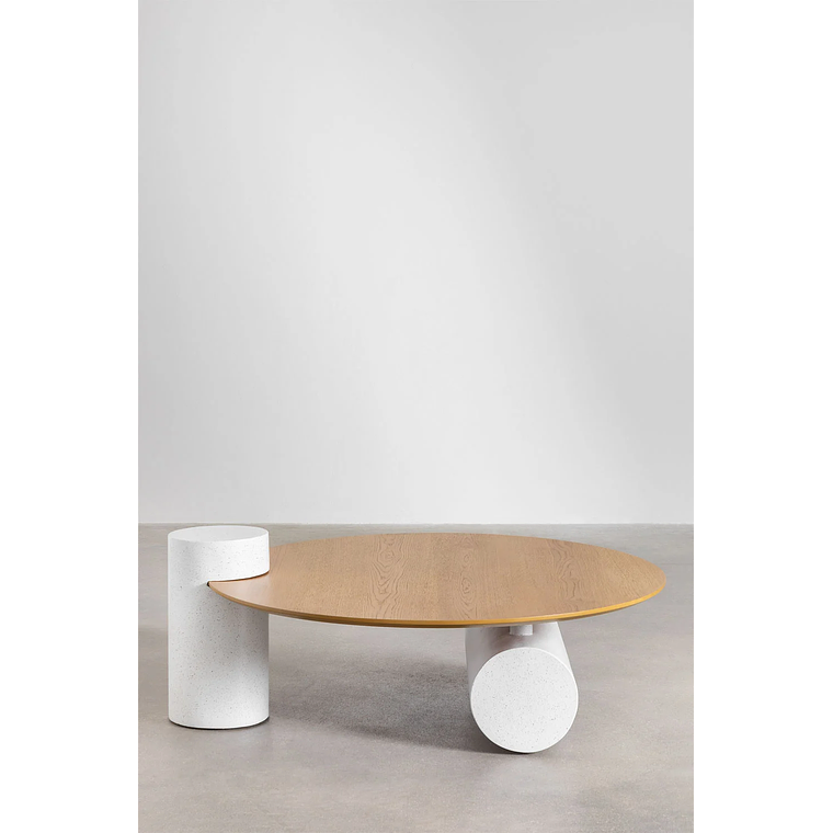 Mesa de centro redonda en madera (Ø100 cm) Serenada 3