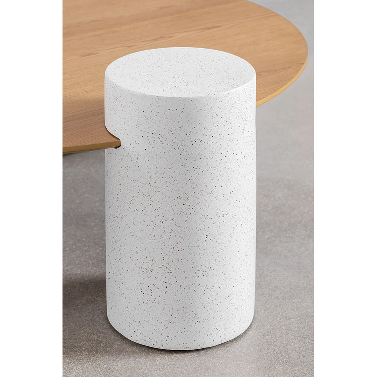 Mesa de centro redonda en madera (Ø100 cm) Serenada 5