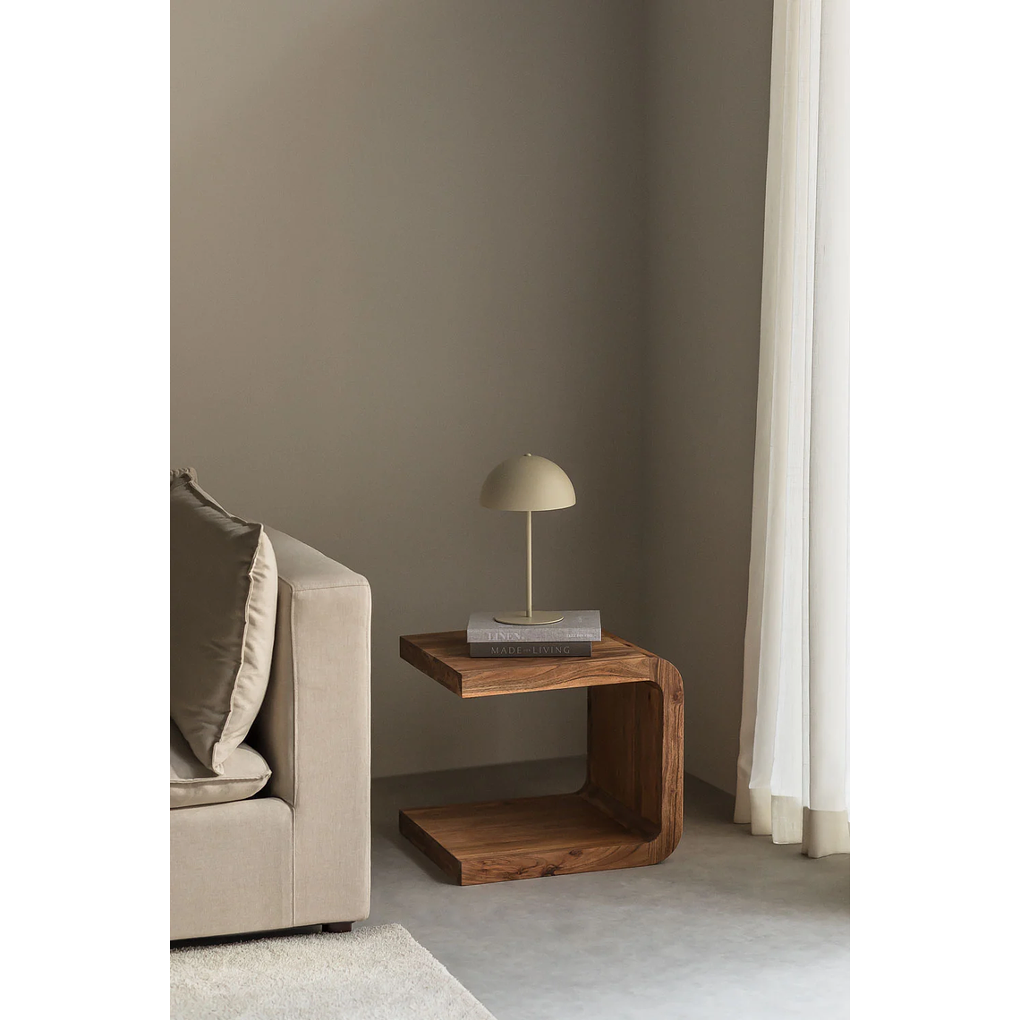 Mesa Auxiliar en Madera de Acacia Vacry 40 cm 1