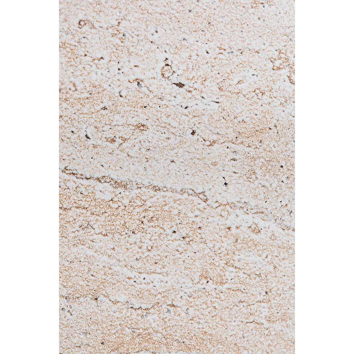 Mesa lateral redonda de cemento look travertino (Ø35 cm) Darwys 6