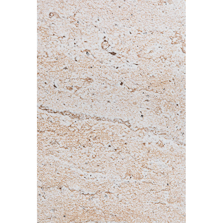 Mesa lateral redonda de cemento look travertino (Ø35 cm) Darwys 6