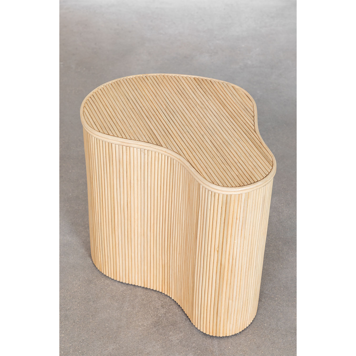 Mesa lateral con Almacenaje en Ratán 47 cm Carmie 6