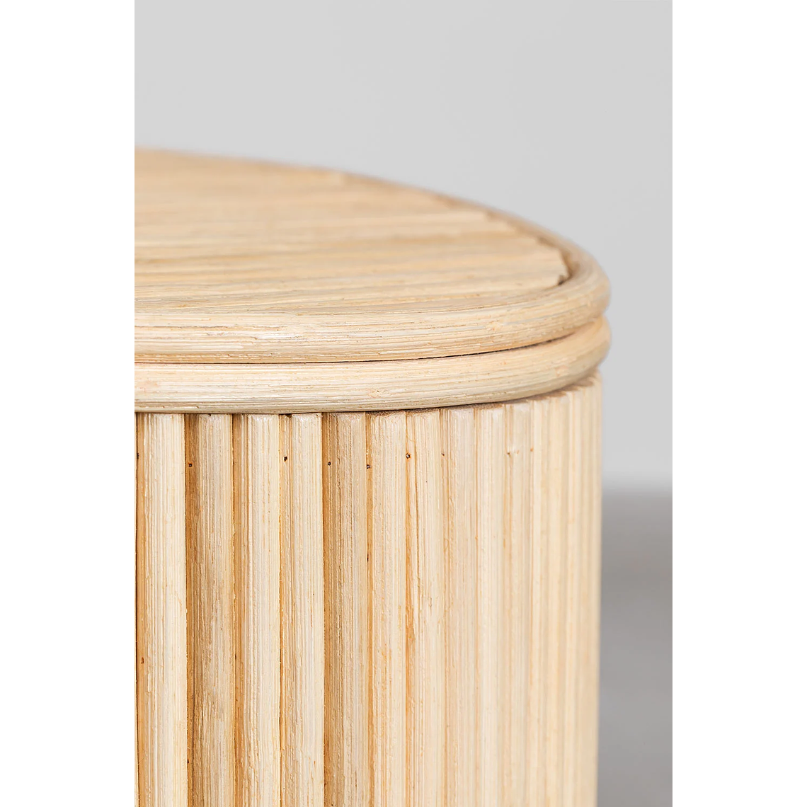 Mesa lateral con Almacenaje en Ratán 47 cm Carmie 7