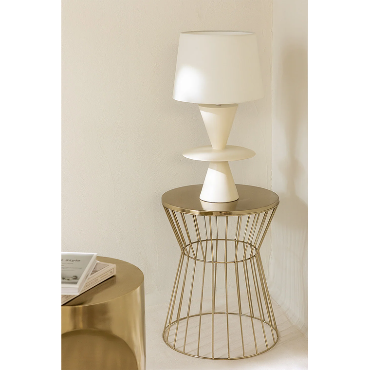 Mesa lateral en Metal Dorado 40 cm Melvyn 1
