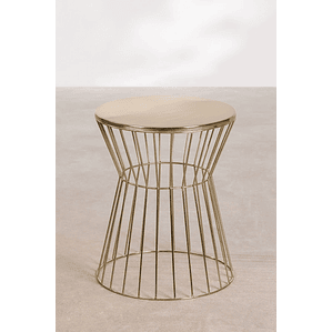 Mesa lateral en Metal Dorado 40 cm Melvyn
